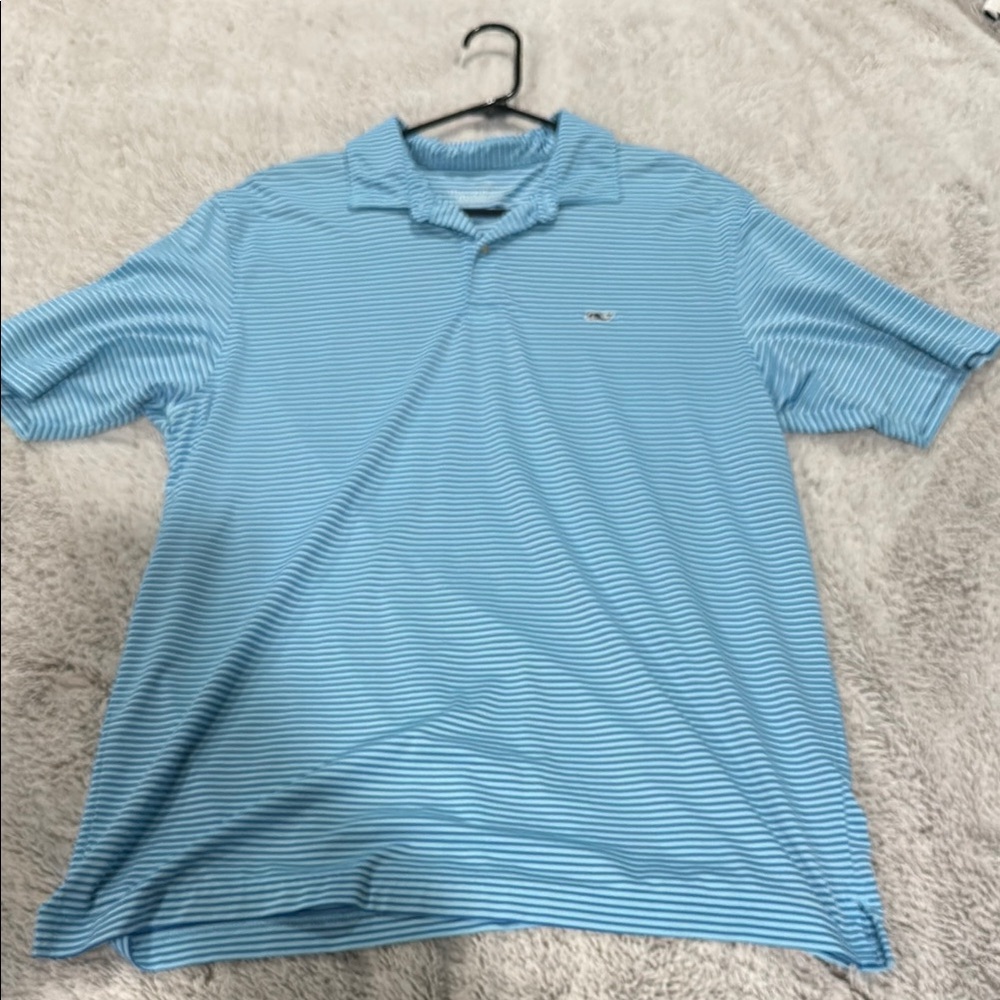 Vineyard Vines Blue Polo Shirt Classic Style